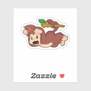 Sticker Singe rugissant