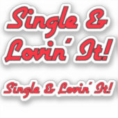 Sticker Single & Lovin' It ! Livre de rebut (Recto)