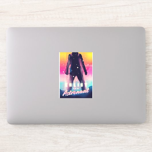 Sticker S'inscrire pour devenir astronaute (Ordinateur)