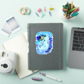 Sticker Sirène blanche assise Thunder_Cove (Couverture iPad)