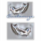 Sticker Sirène de natation Thunder-Cove Grey (Devant)