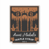 Sticker Sirop d'érable maison Fabriqué (Devant)