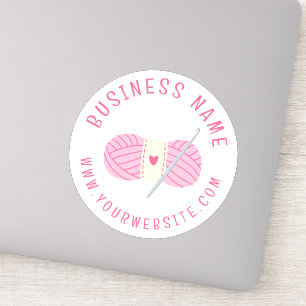 Sticker Site Crochet Crochet Nom commercial personnalisé