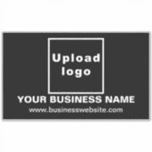 Sticker Site d'affaires sur le grand rectangle noir Vinyl (Devant)