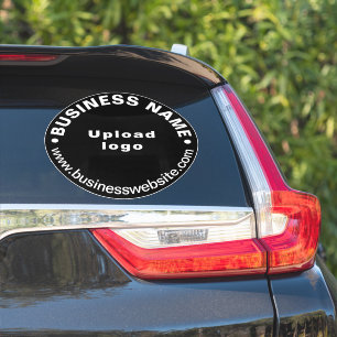 Sticker Site d'affaires sur le Vinyl Grand Rond Noir