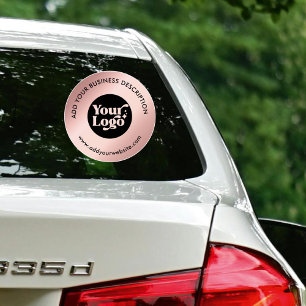 Sticker Site du logo de l'entreprise Rose Gold Car fenêtre
