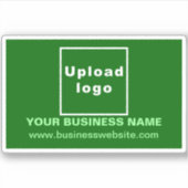 Sticker Site Web d'affaires sur le bâton de vinyle rectang (Devant)