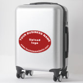 Sticker Site Web d'affaires sur Rouge Grande forme ovale V (Sur valise)