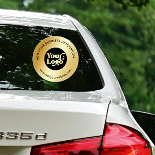 Sticker Site Web du logo commercial Faux Gold