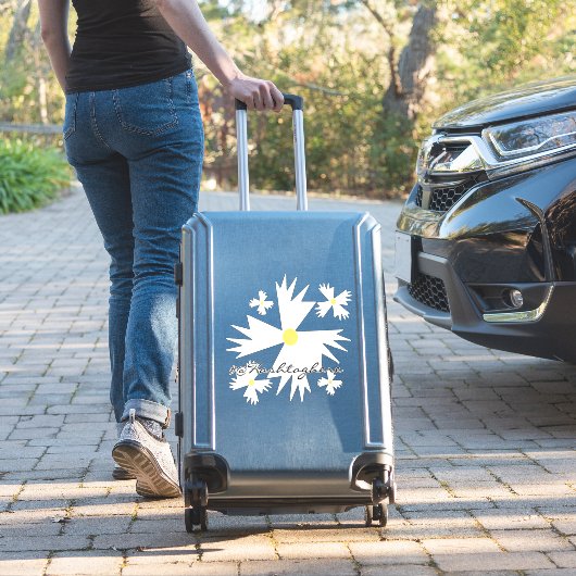 Sticker Site Web Nom de l'entreprise Daisy Script autocoll (Valise Insitu)