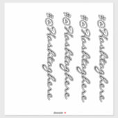 Sticker Site Web Nom de l'entreprise Fenêtre Script autoco (Feuille)