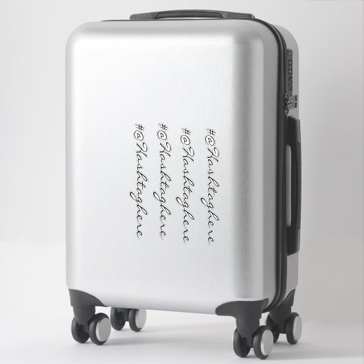 Sticker Site Web Nom de l'entreprise Fenêtre Script autoco (Sur valise)