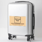 Sticker Site Web sur le grand rectangle Brown léger Vinyl (Sur valise)