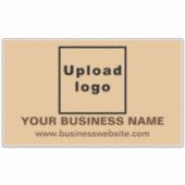 Sticker Site Web sur le grand rectangle Brown léger Vinyl (Devant)