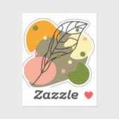 Sticker Sites abstraits intéressants avec feuilles (Feuille)