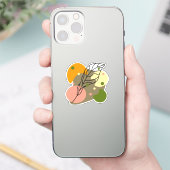 Sticker Sites abstraits intéressants avec feuilles (Téléphone)