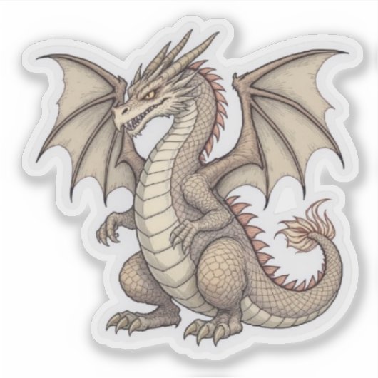 Sticker Sitting Dragon (Devant)