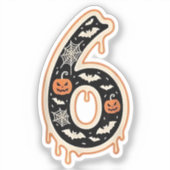 Sticker Six Sept Mème 6 7 Couple costume Halloween (Recto)
