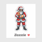 Sticker  Six Seven 6 7 Meme Santa Christmas  (Feuille)