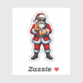 Sticker Six Seven 6 7 Mème Santa Noël (Feuille)