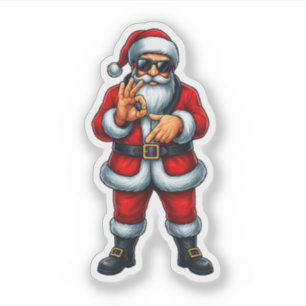 Sticker Six Seven 6 7 Mème Santa Noël