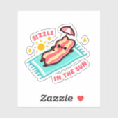 Sticker Sizzle in the sun (Feuille)