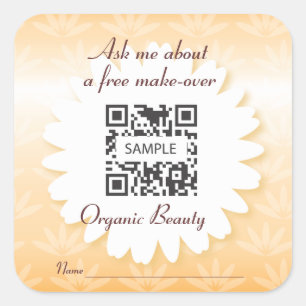 Sticker Sjabloon Biologische Beauty