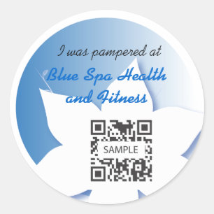 Sticker Sjabloon Blue Spa