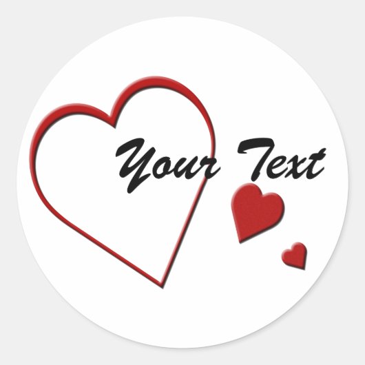 Sticker Sjabloon hart (Voorkant)