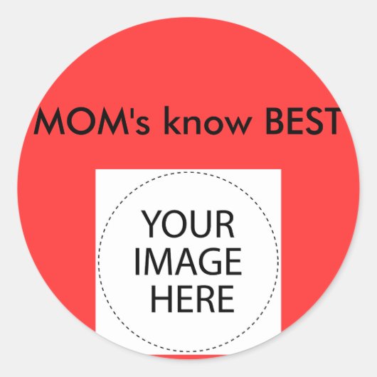 Sticker Sjabloon Het museum Zazzle Gifts (Voorkant)