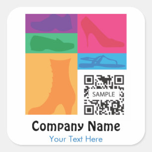 Sticker Sjabloon Retail Shoes