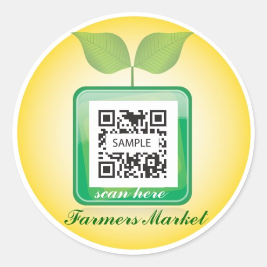 Sticker Sjabloon Verse producten (Voorkant)