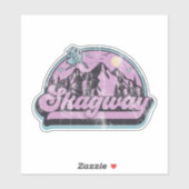 Sticker Skagway, Alaska (Feuille)