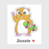 Sticker Skate de Hamster (Feuille)