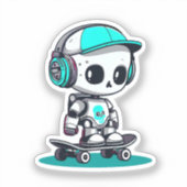 Sticker Skate SkullBot (Recto)