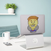 STICKER SKATEBOARD BILLY DIT BONJOUR - (Ordinateur portable sur le bureau)