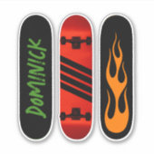 Sticker Skateboard Cool personnalisé (Devant)