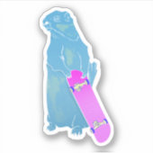 Sticker Skateboard Marmot Woodchuck (Devant)