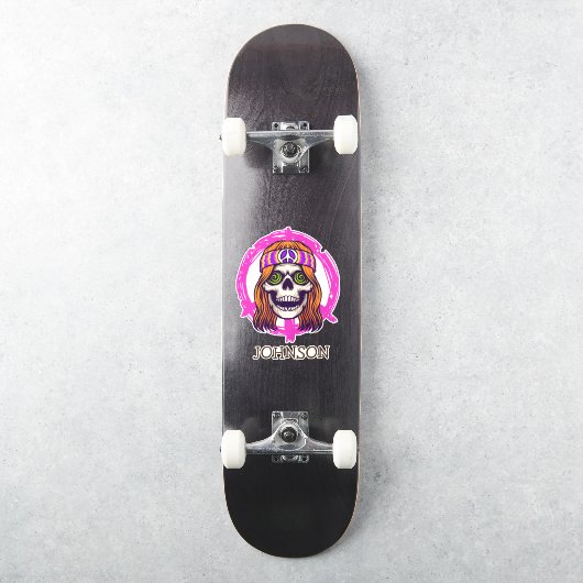 Sticker Skateboard SKULL HIPPY (Skateboard)