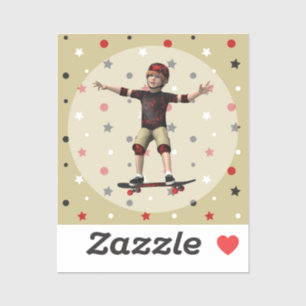 Sticker Skateboardeur