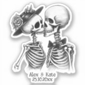 Sticker Skeleton Couple (Recto)
