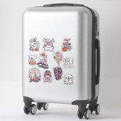 Sticker Skeleton d'Halloween (Sur valise)