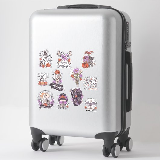 Sticker Skeleton d'Halloween (Sur valise)