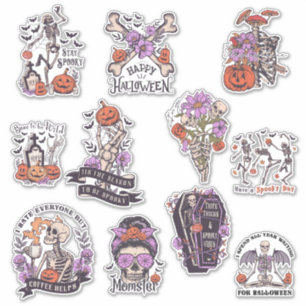 Sticker Skeleton d'Halloween