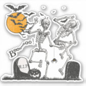 Sticker Skeleton Halloween (Devant)
