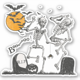 Sticker Skeleton Halloween