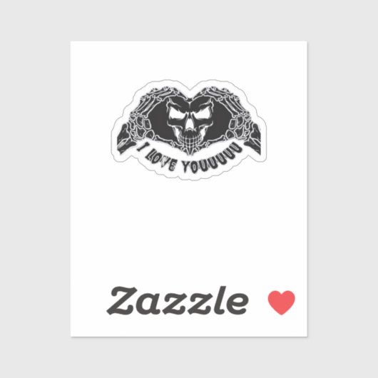Sticker Skeleton Hands Skull, Halloween Design Pour Backgr (Feuille)