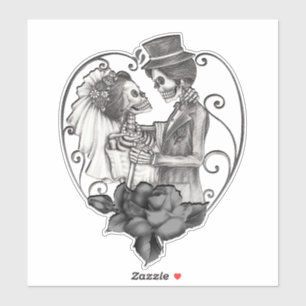 Sticker Skeleton Love Couple Mariage Mariage