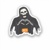 Sticker Skeleton Pur-Coeur Follower Classic (Recto)