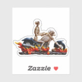Sticker Skeleton Rider (Feuille)